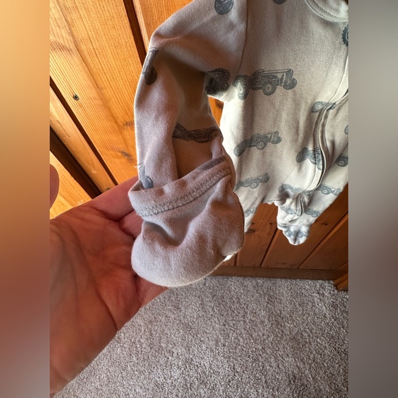 Kate Quinn | Baby Zipper Onsie | Blue Tractor 100% Cotton |  SZ 3-6 MO - Picture 5 of 5